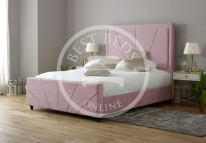 Fabric Beds-Upholstered Beds-Fabric bed frame with storage