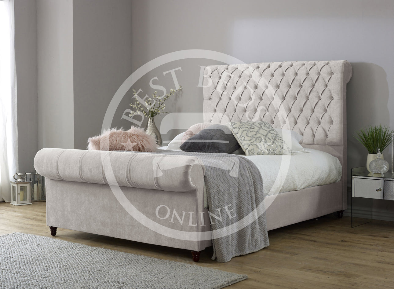 Denver Chesterfield Bed-single bed/double bed/king size bed