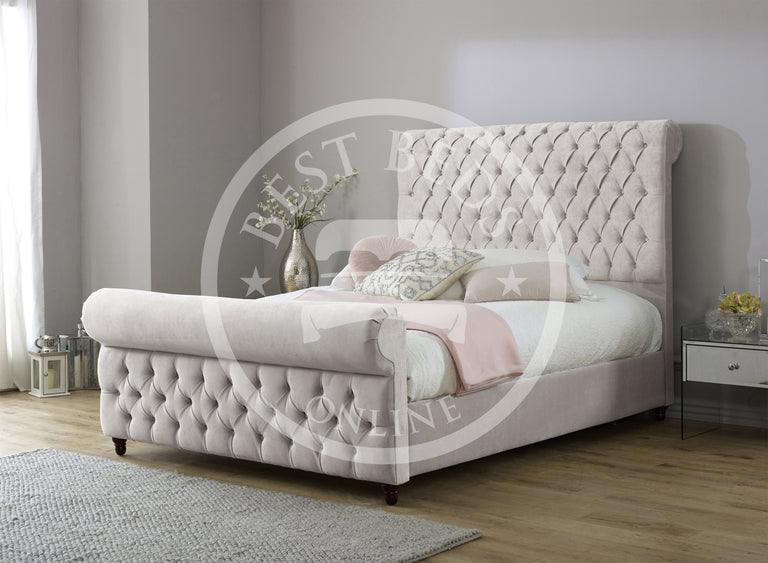 Load image into Gallery viewer, Kingston Sleigh Bed-Beds sleigh-Double sleigh bed-king size sleigh bed
