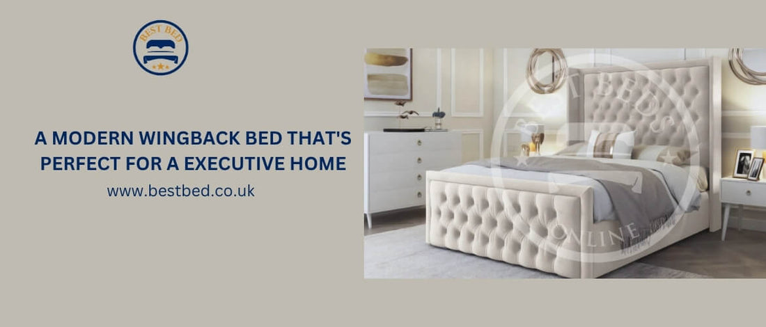 A Modern Wingback Bed That's Perfect For A Executive Home