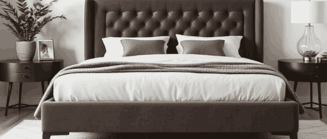 Right Crushed Velvet Bed Frame