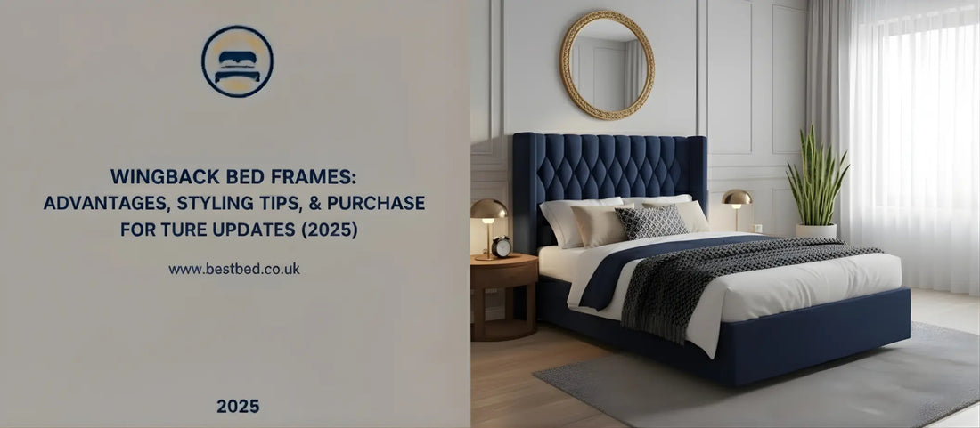 wingback bed frame