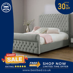 Kingston Sleigh Bed-Beds sleigh-Double sleigh bed-king size sleigh bed
