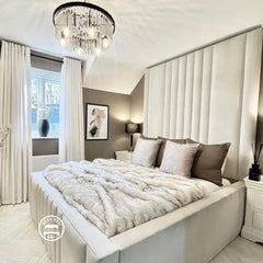 Alicia Upholstered Bed Frame With Ottoman And Divan Storage Options 3ft-6ft