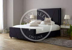 Black Cambridge Bed Upholstered Bed Frame