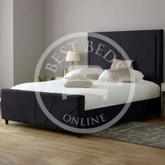 Black Cambridge Bed Upholstered Bed Frame