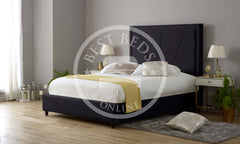 Black Cambridge Bed Upholstered Bed Frame