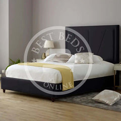 Black Cambridge Bed Upholstered Bed Frame