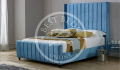 Blue Saline Upholstered Bed Frame