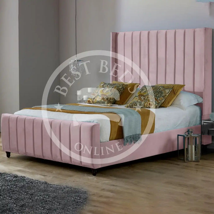 Boston Upholstered Wingback bed Frame