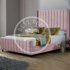 Boston Upholstered Wingback bed Frame