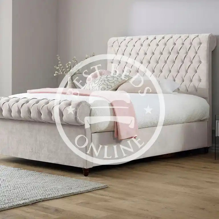 Load image into Gallery viewer, Cambridge Upholstered Fabric Bed Frame
