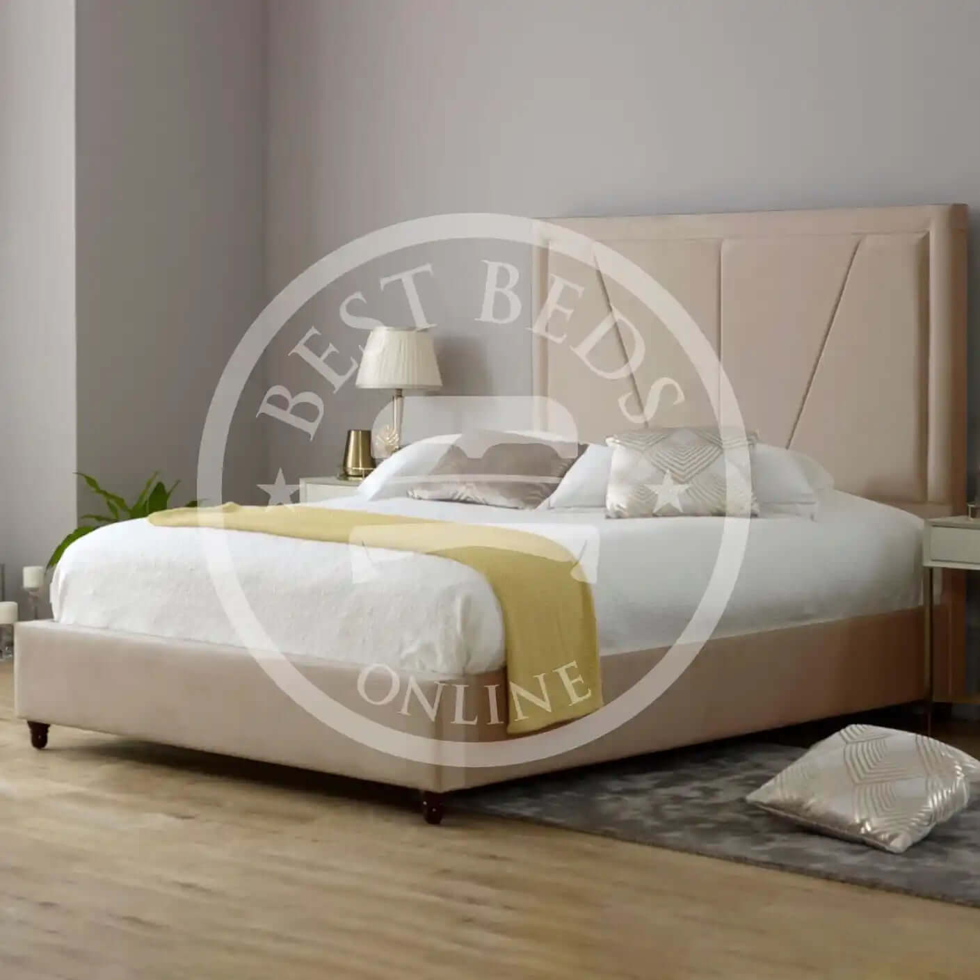 Champagne_Cambridge_Bed_Upholstered_Bed_Frame2