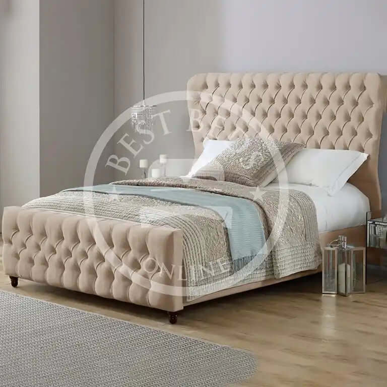 Champagne_Oxford_Chesterfield_Upholstered_Bed_Frame2
