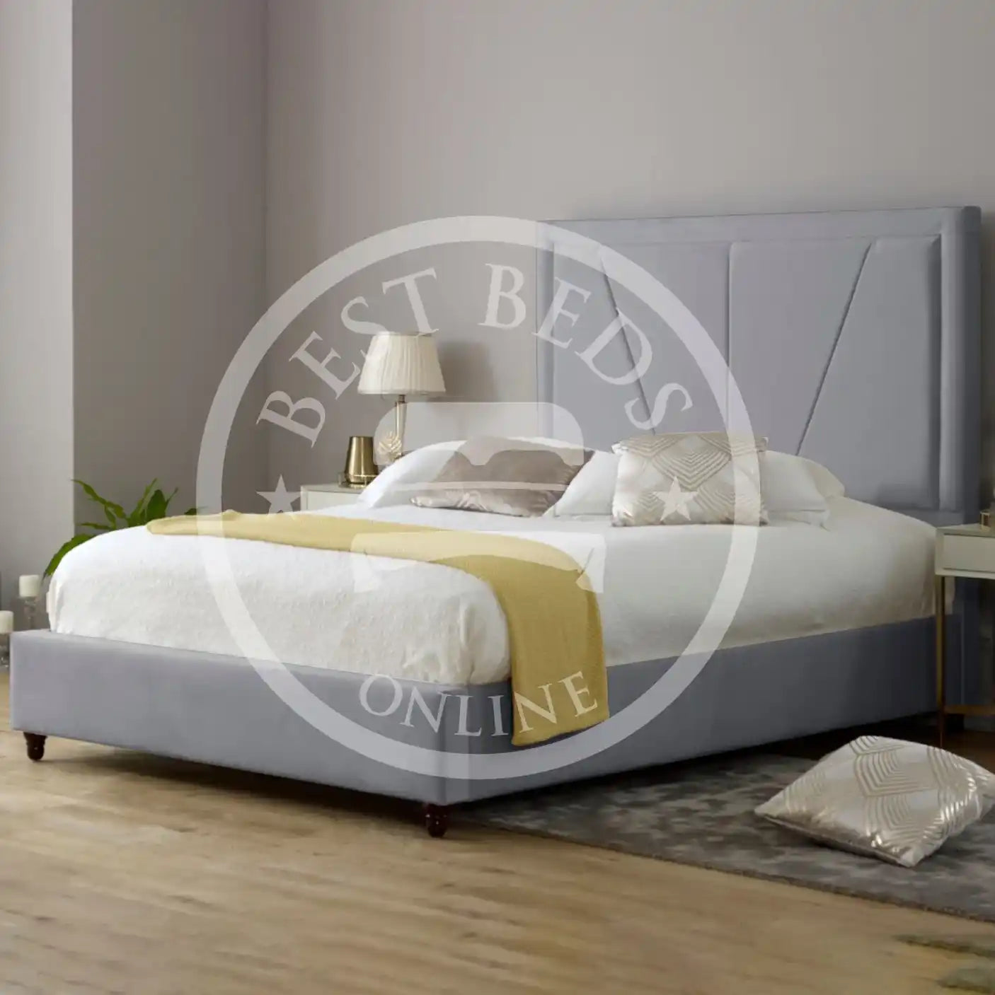 Grey Cambridge Upholstered Bed frame