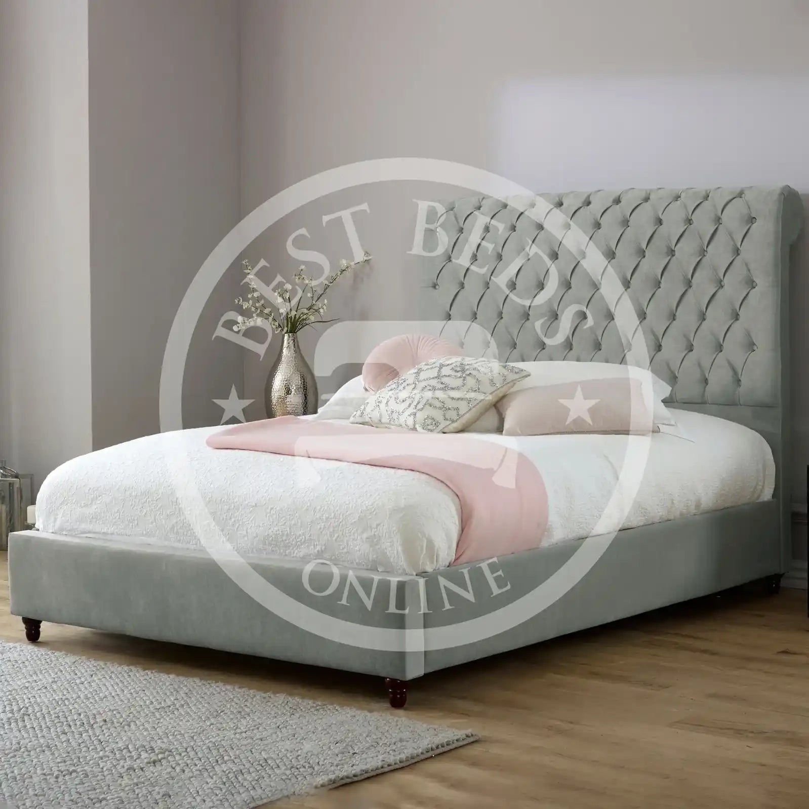 Vienna Green Chesterfield Bed Frame