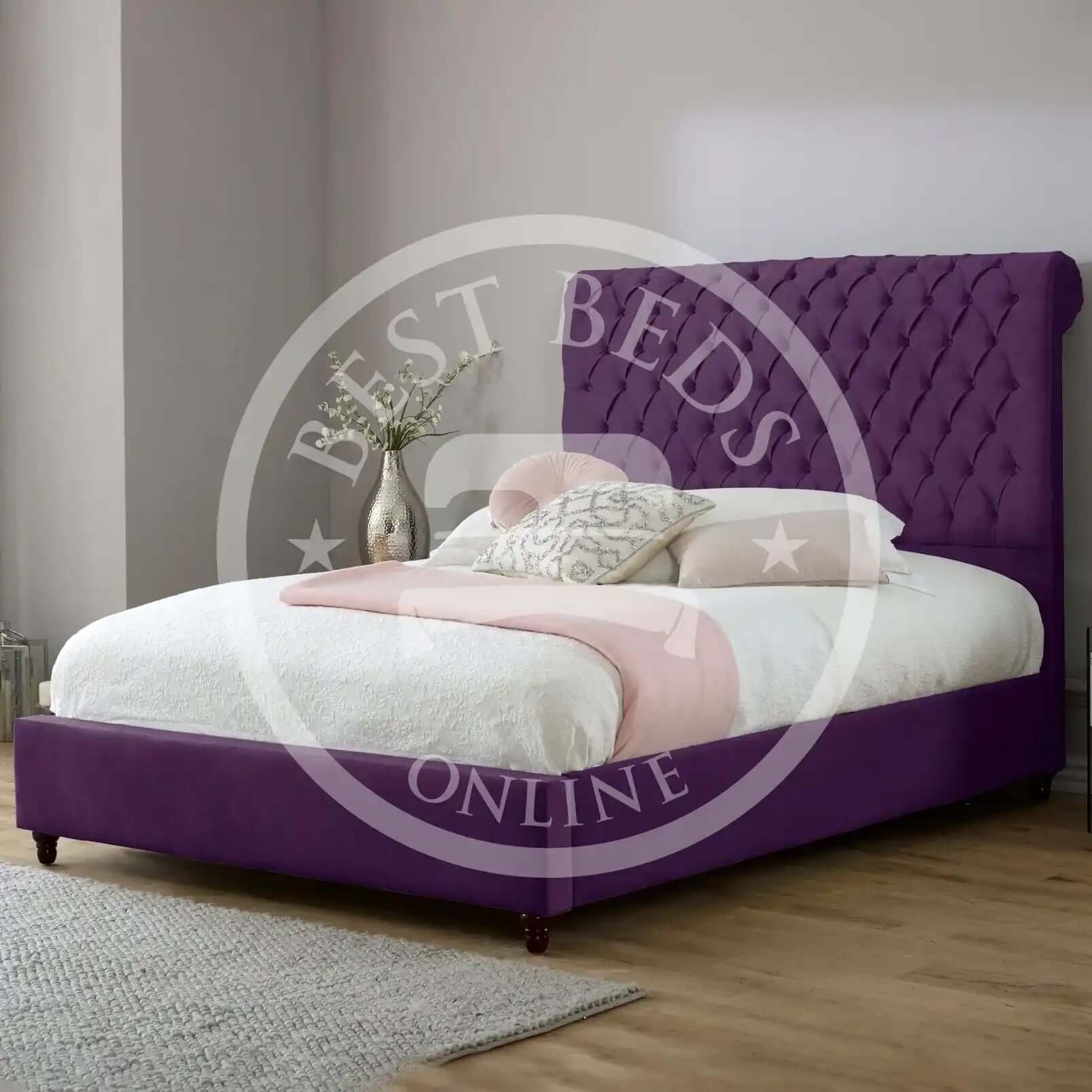 Vienna_Purple_Chesterfield_Bed_Frame