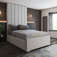 Bournemouth Luxury Cream Panel Bed Frame
