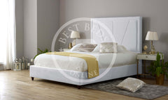 White Cambridge Bed Upholstered Bed Frame