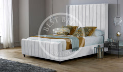 White_Saline_Upholstered_Bed_Frame