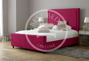 Fabric Beds-Upholstered Beds-Fabric bed frame with storage