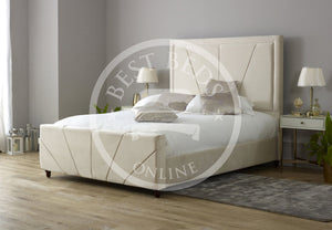 Fabric Beds-Upholstered Beds-Fabric bed frame with storage