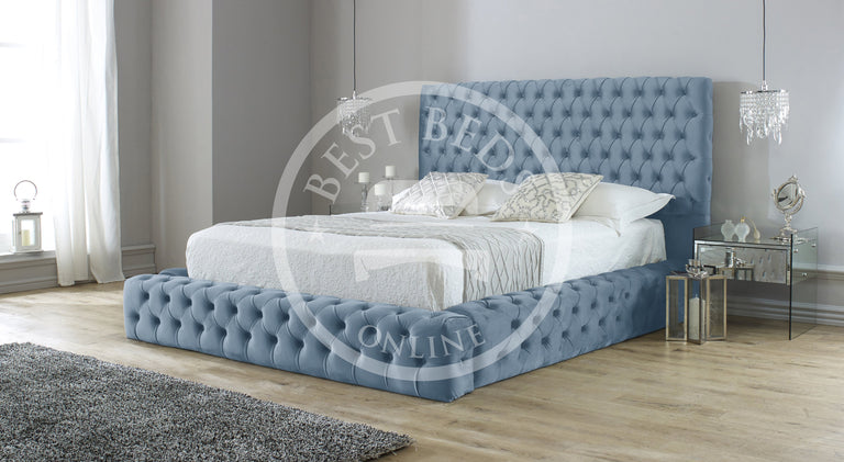 Load image into Gallery viewer, Michigan Ambassador Fully Chesterfield Upholstered Bed Frame
