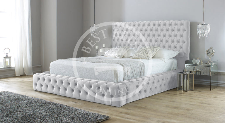Load image into Gallery viewer, Michigan Ambassador Fully Chesterfield Upholstered Bed Frame

