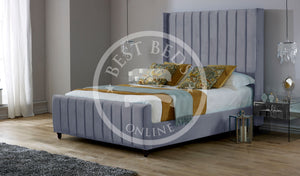 Boston Wingback bed-upholstered wingback bed Frame