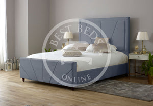 Fabric Beds-Upholstered Beds-Fabric bed frame with storage