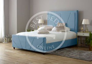 Fabric Beds-Upholstered Beds-Fabric bed frame with storage