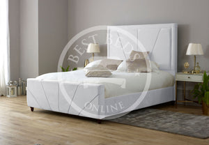 Fabric Beds-Upholstered Beds-Fabric bed frame with storage