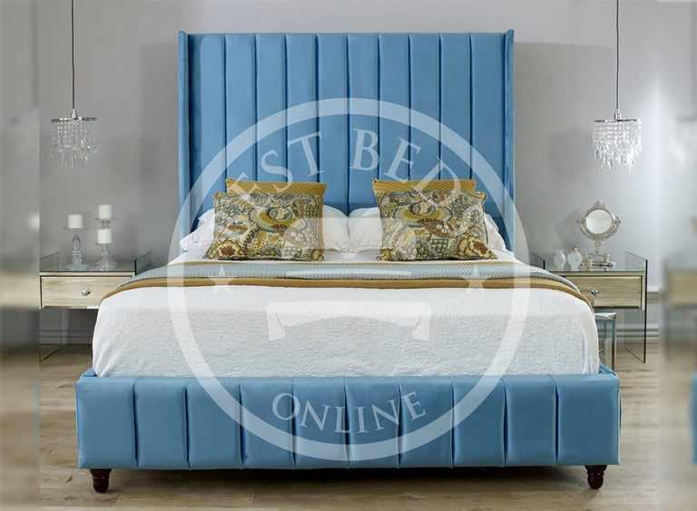 Load image into Gallery viewer, Stockholm Bed-Wingback bed frame-single bed/double bed/king size bed
