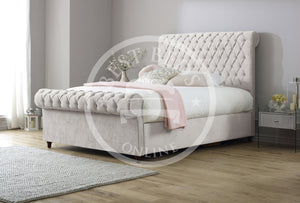 Victoria Chesterfield Bed-Single/double/king size bed
